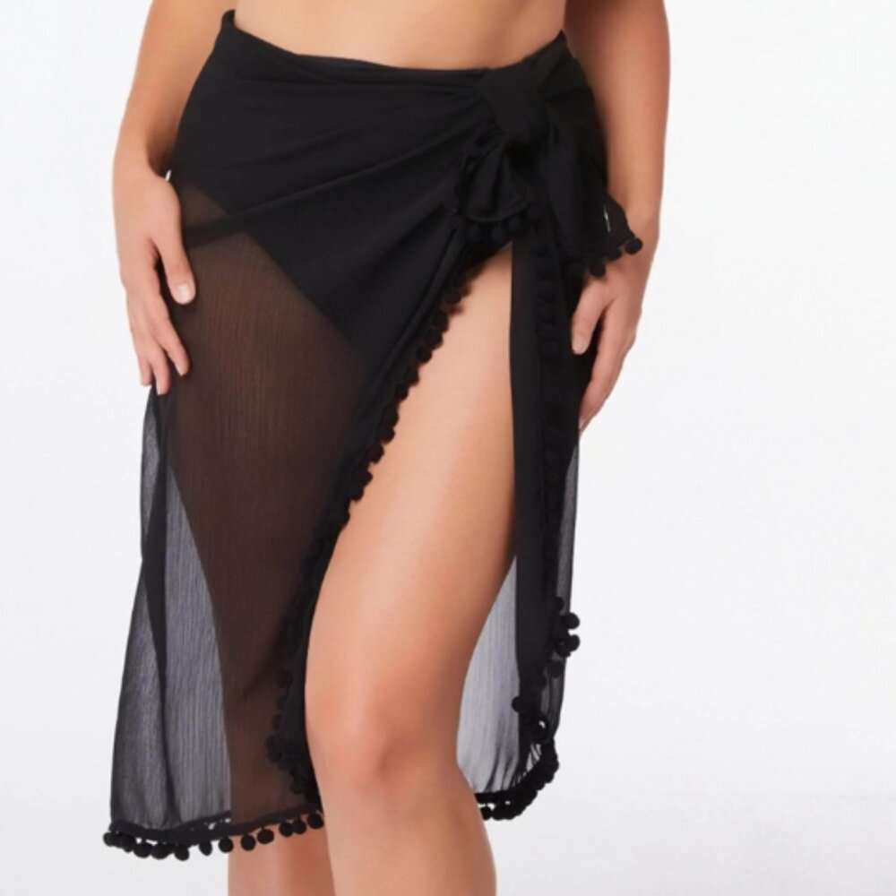 Bleu Rod Beattie Women's Cover-Up In Black, Size S/M